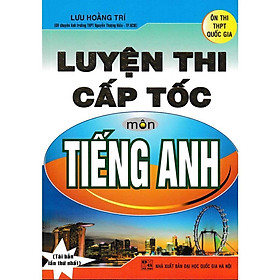 Sách - Luyện Thi Cấp Tốc Môn Tiếng Anh - Hồng Ân