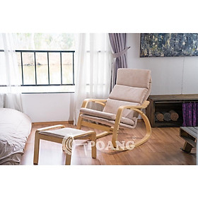 Mua Ghế thư giãn | POANG | plywood óc chó/bạch dương | vải cotton | beige | R67xS139xC86 cm