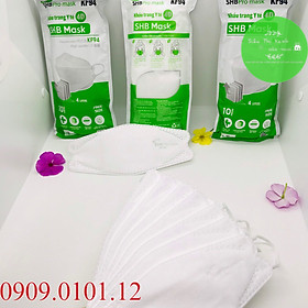(Thùng 300 cái) Khẩu trang kf94 người lớn SHB promask, khẩu trang 4d mask 4 lớp