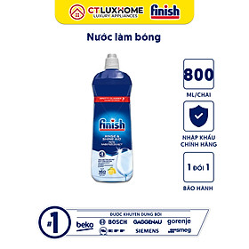 Nước làm bóng Finish 800ml hương chanh dành cho máy rửa bát 