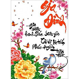Tranh thêu chữ thập Gia Đình DLH-222689