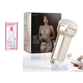 Đồ Chơi Hỗ Trợ Tình Dục Nam Giới Có Rung Gắn Tường ManMiao - 12 Chế Độ Rung - Ruột Silicone Mềm Mại - Tặng Kèm Gel Jex Nhật - Che Tên Sản Phẩm