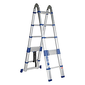 Thang Nhôm Rút Gọn (Chữ A) BELTO AI56-Xanh - 18 Bậc - 5.6 Mét