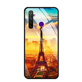 Ốp lưng kính cường lực cho điện thoại Realme 5 Pro - 0299 PARIS01 - Hàng Chính Hãng