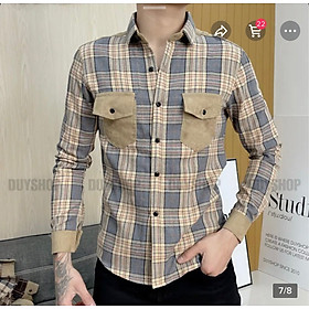 Áo sơ mi nam nữ, họa tiết cao cấp thương hiệu chandi, xu hướng mẫu mới ms123