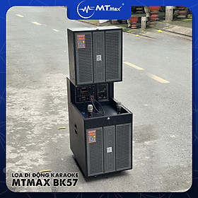 Mua Loa Kéo Di Động Karaoke Bass 40 MTMax BK57 (1000W) 4 Tấc  với công suất loa lớn bạn có thể sử dụng liên tục trong nhiều giờ ngoài nguồn điện  rất thích hợp khi bạn muốn tổ chức các buổi tiệc ngoài trời cùng gia đình và bạn bè.