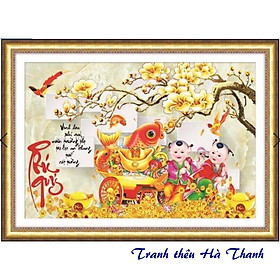 Mua Tranh thêu chữ thập Phú Quý 53609 (73x52)