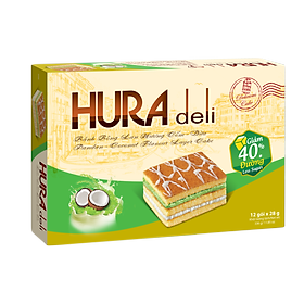 Bánh Bông Lan Hura Deli Chocolate - Dừa 336g