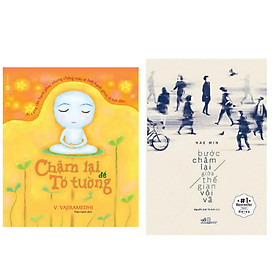 Combo 2 cuốn : Chậm Lại Để Tỏ Tường + Bước Chậm Lại Giữa Thế Gian Vội Vã (Tặng kèm Bookmark thiết kế AHA/ Bộ Sách Kỹ Năng Sống Đẹp)