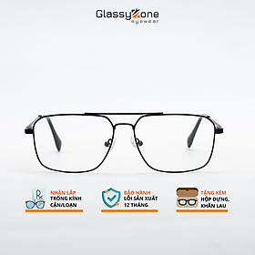 Gọng kính cận, Mắt kính giả cận kim loại Form phi công thời trang Nam Nữ Avery Pheros - GlassyZone