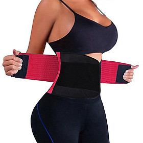 đai quấn giảm mỡ bụng giảm vòng eo Waist Trainer Belt cho nam nữ-Màu Hoa hồng-Size