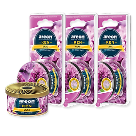 Sáp thơm ô tô hương hoa tử đinh hương – Areon Ken Lilac (NHẬP KHẨU BULGARIA)