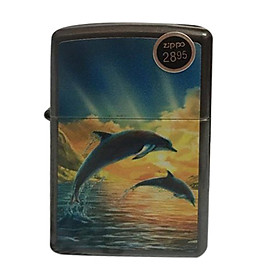 Bật lửa zippo 28378 dolphins in sunset