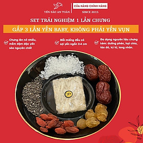 Set trải nghiệm 1 miếng Yến Vuông Chia Sẵn, TRỌNG LƯỢNG GẤP 3 LẦN YẾN BABY, KHÔNG PHẢI YẾN VỤN, CÓ CÁC SỢI NGẮN, KHÔNG BỞ NHÃO, ĐẬM ĐẶC BỔ DƯỠNG- Tiện lợi, tiết kiệm, dễ sử dụng - 50g