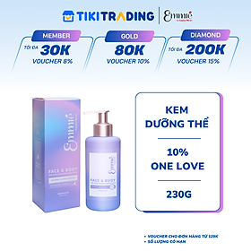 Kem dưỡng thể Emmié Face & Body Niacinamide Emulsion làm trắng da 7% (230ml)/10% (230g) - Hàng chính hãng