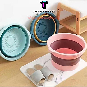 Mua PVN39993 Chậu ngâm chân mát xa cỡ lớn thiết kế gấp gọn tiện dụng mang theo du lịch