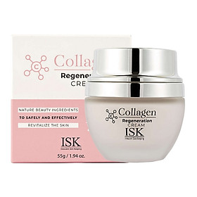 Kem dưỡng trắng da, chống lão hóa từ COLLGEN ISK REGENERATION CREAM Hàn quốc 55 ml/ Hộp Tặng 1 mặt nạ benew