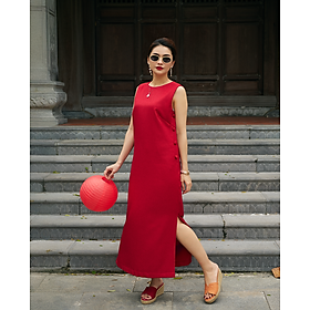 Đầm Xẻ Tweed Lộc DRE223 thời trang thiết kế Hity