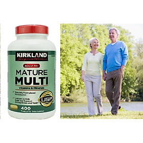 Vitamin tổng hợp Kirkland Mature Multi Adult 50+ Hộp 400 viên của Mỹ - dành cho nam, nữ trên 50 tuổi, Tăng cường miễn dịch, phòng bệnh tật, đặc biệt là các bệnh lây nhiễm, bệnh do virus, vi khuẩn - QuaTangMe Extaste