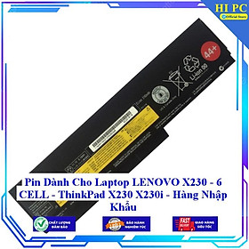 Pin Dành Cho Laptop LENOVO X230 ThinkPad X230 X230i - Hàng Nhập Khẩu