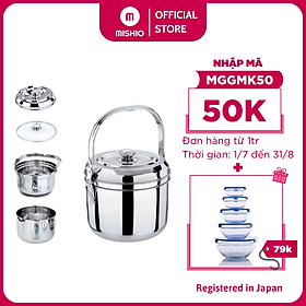 Nồi ủ nhiệt inox Mishio MK187 5.4L - Hàng chính hãng