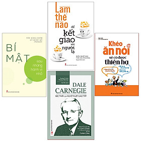 Bookset Sách: 4 cuốn: Khéo Ăn Nói + Bậc Thầy Giao Tiếp + Làm Thế Nào Để Kết Giao Với Người Lạ + Bí Mật Sau Những Hành Vi Nhỏ 