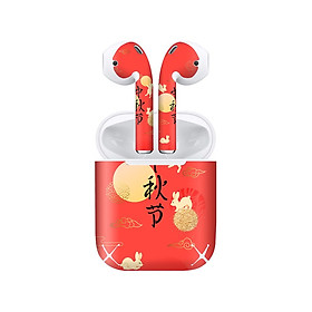 Mua Miếng dán skin chống bẩn cho tai nghe AirPods in hình thiết kế - atk318 (bản không dây 1 và 2)