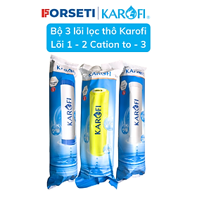 Mua Combo lõi lọc nước Karofi 1  2  3 dành cho nước Cứng - Hàng Chính Hãng