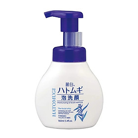 Sữa rửa mặt tạo bọt dưỡng ẩm và làm sáng da hatomugi 160ml/chai