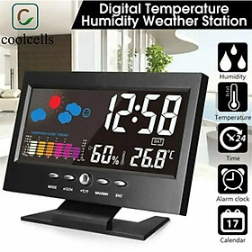 Mua Đồng Hồ LED Để Bàn Báo Thức Cảm Biến Âm Thanh  Màn Hình LCD Có Báo Nhiệt Độ & Lịch Siêu Tiện Lợi – Đẹp  Độc  Dễ Dùng