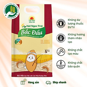 Đặc sản An Giang - Gạo Hạt Ngọc Trời Bắc Đẩu Túi 5kg - Gạo Đặc Sản Lúa Mùa Ruộng Tôm - OCOP 4 Sao