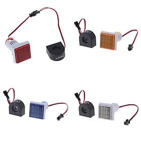 4 Pack 3 in 1 LED Digital Volt Amp HZ Ammeter AC 60-500V 100A 20-75Hz Indicator