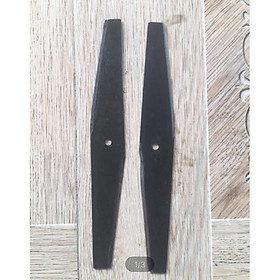 2 Lưỡi dao cắt cỏ bằng thép siêu cứng, lỗ 6mm, dài 22cm, rộng 2,5cm