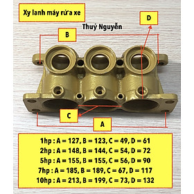 Xy lanh cylanh máy rửa xe 1hp, 2hp, 5hp, 7hp và 10hp