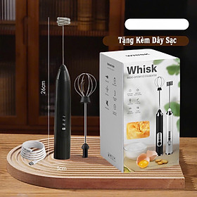 Mua Máy tạo bọt cà phê cầm tay 3 chế độ sạc điện  máy đánh trứng mini đa năng sạc usb