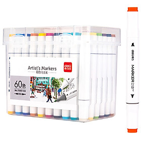 Bút Màu Marker Hai Đầu Cao Cấp Deli 70801