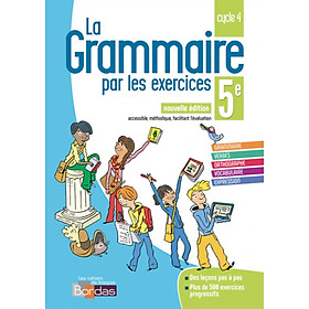 Hình ảnh sách Sách học tiếng Pháp: La Grammaire Par Les Exercices 5E 2018 - Cahier De L'Eleve