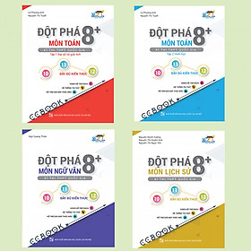 Combo sách đột phá 8+ thi THPT quốc gia khối C03: Toán - Văn - Sử