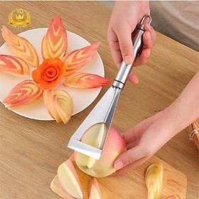 Mua Dao Tam Giác Bằng Thép Không Gỉ Chống Trượt Cắt Trái Cây Rau Củ Tiện Dụng