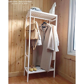 Mua Kệ Treo Quần Áo Màu Trắng Cao Cấp Cho Căn Hộ Chung Cư  Homestay - Shelf Hanger White