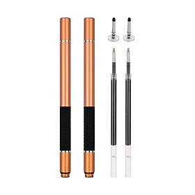 Bộ Bút Cảm Ứng 2 Trong 1 Có Ống Mực Thay Thế (2 Cái)