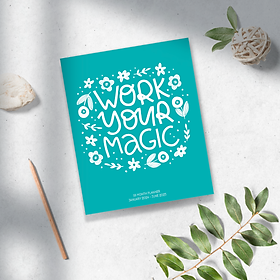 Sổ kế hoạch planner 18 tháng 1/2024-6/2025 SDstationery Your Own Way 16.5x20.5, 48 trang, gáy dập ghim