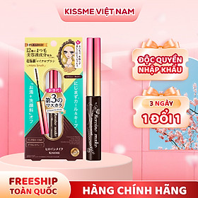 Mascara Không Trôi Giúp Chuốt Tơi Và Dày Rậm Làn Mi Mỏng Màu Nâu Kissme Heroine Make 4.5 G