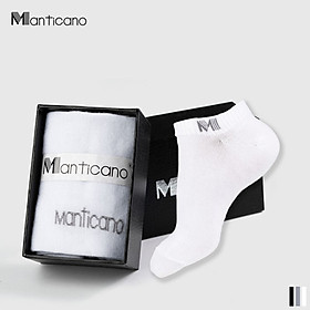 Tất nam Manticano cổ ngắn vải Bamboo (sợi tre) cao cấp, Công nghệ Nano bạc kháng khuẩn khử mùi