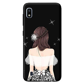 Ốp in cho Samsung Galaxy A10 mẫu Cô Gái Áo Trắng - Hàng chính hãng