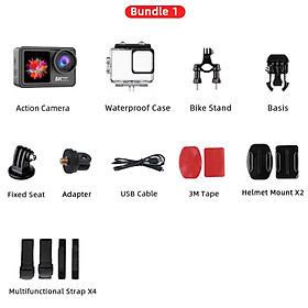 Camera hành động 5K 30FP 4K 60fps Ultra HD WiFi Sports Video Ghi lại máy quay xe máy bảo vệ xe đạp Pro Muff Màu