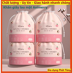 Khăn Giấy Lau Mặt Đa Năng ANIMERRY - Khăn Cotton Khô Tẩy Trang