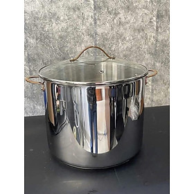 NỒI LUỘC GÀ INOX CIWETE VUNG KÍNH – 32CM hàng chính hãng