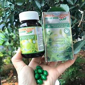 Thực phẩm bảo vệ sức khỏe Green Omega Heathy Diệp Lục Omega 3,6,9 ( 30 viên) Hỗ trợ trí nhớ, cải thiện thị lưc