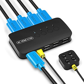 Mua SOAIY Bộ Chuyển Đổi HDMI KVM Switch 4 Port FJ-HK401 - Hàng Nhập Khẩu